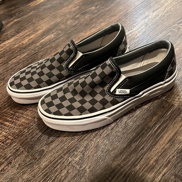 Checkered black and grey vans - Picture 2 of 2